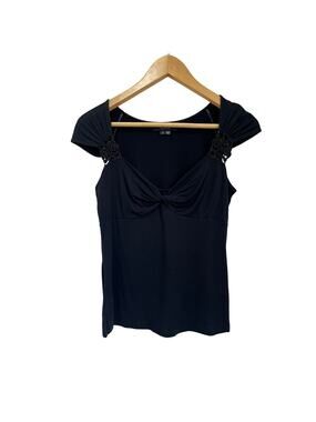 Y2K Whimsigoth Dark Romantic Ruched Top Gothic Grunge Aesthetic Size‎ Small